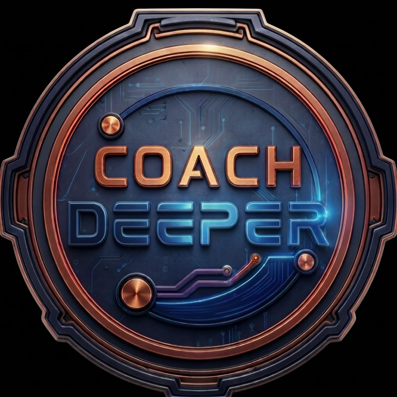 Medallón Oficial CoachDeeper — Tu proceso es un viaje